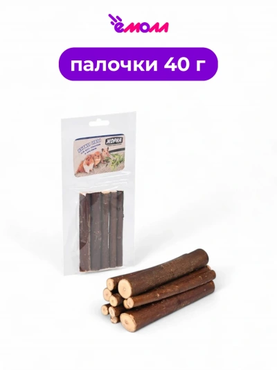 Жорка лакомство для грызунов и кроликов ветки ивы 40 г