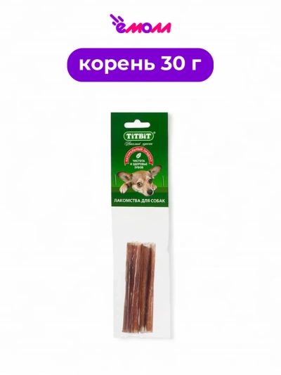 Titbit корень бычий лакомство для собак Догодент 2 30 г