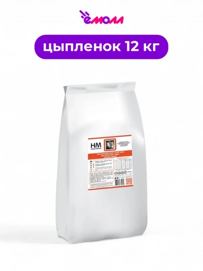 Наша марка корм для взрослых собак мелких пород с цыпленком и овощами полнорационный 12 кг