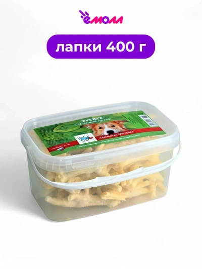 Titbit лакомство для собак куриные лапки 3.3 л 0.4 кг