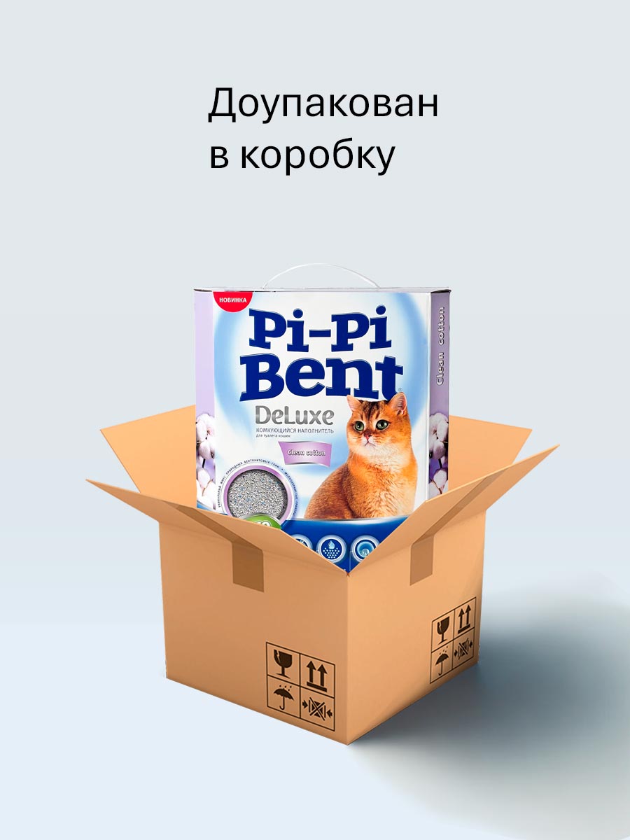 Pi-Pi Bent комкующийся наполнитель для кошек Deluxe Clean cotton 5 кг Pi-Pi Bent комкующийся наполнитель для кошек Deluxe Clean cotton 5 кг