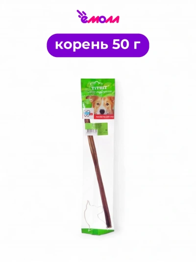 Titbit лакомство для собак корень бычий 50 г