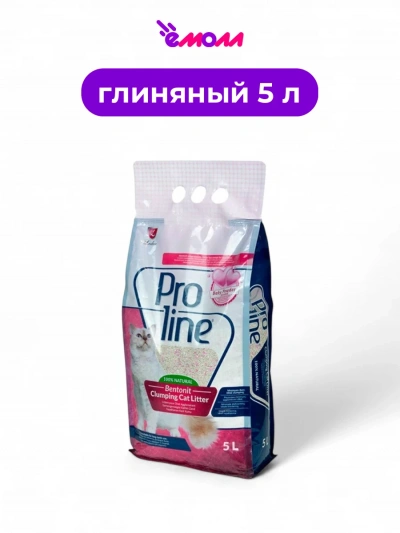 ProLine наполнитель комкующийся с ароматом детской присыпки 5 л